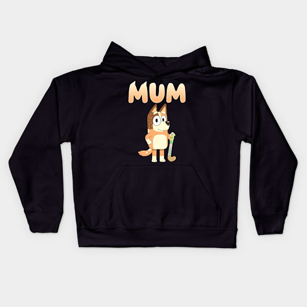 Love mum forever Kids Hoodie by Quikerart